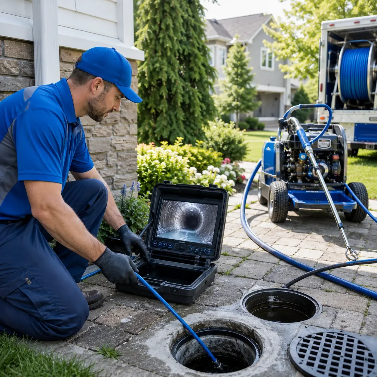 Outdoor drain cleaning professionals serving Mannsville, OK