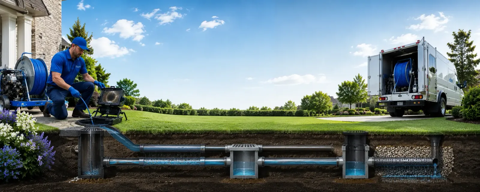 Outdoor drain cleaning information for Mannsville, OK
